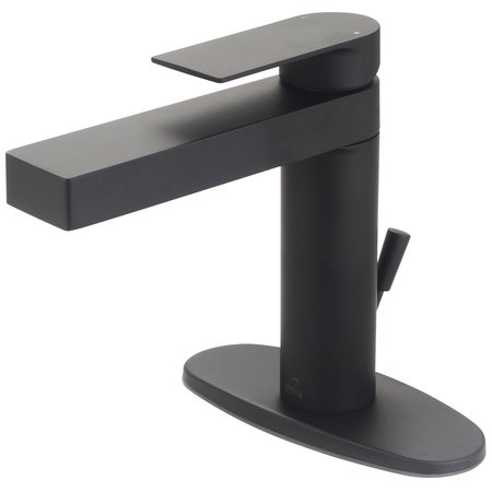 OLYMPIA Single Handle Lavatory Faucet in Matte Black L-6000-WD-MB